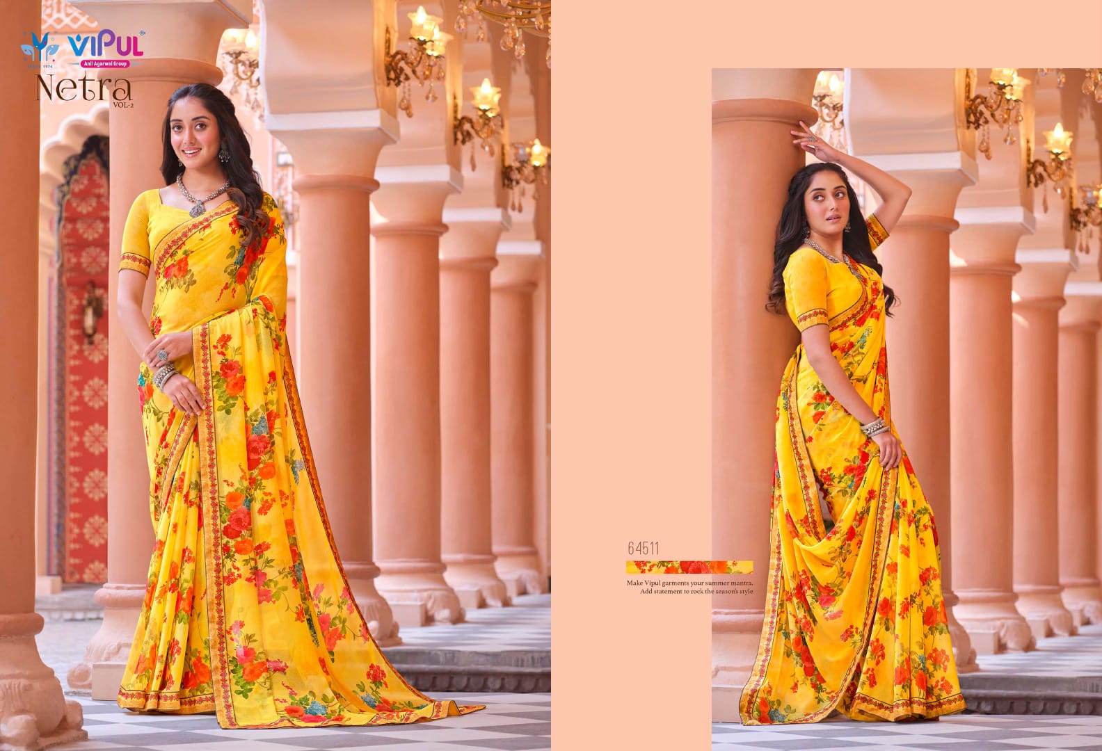 Netra Vol 2 Vipul Daily Wear Wholesale Printed Sarees Catalog